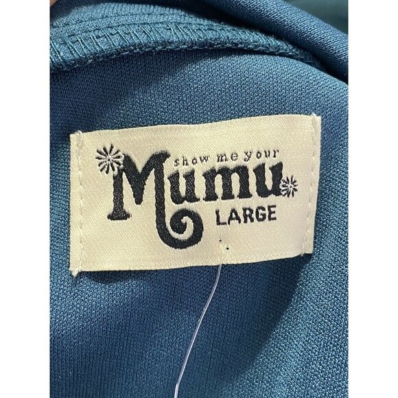 Show Me Your MuMu Deep Jade Chiffon Jenn Maxi Bridesmaid Dress SZ L - Picture 7 of 9